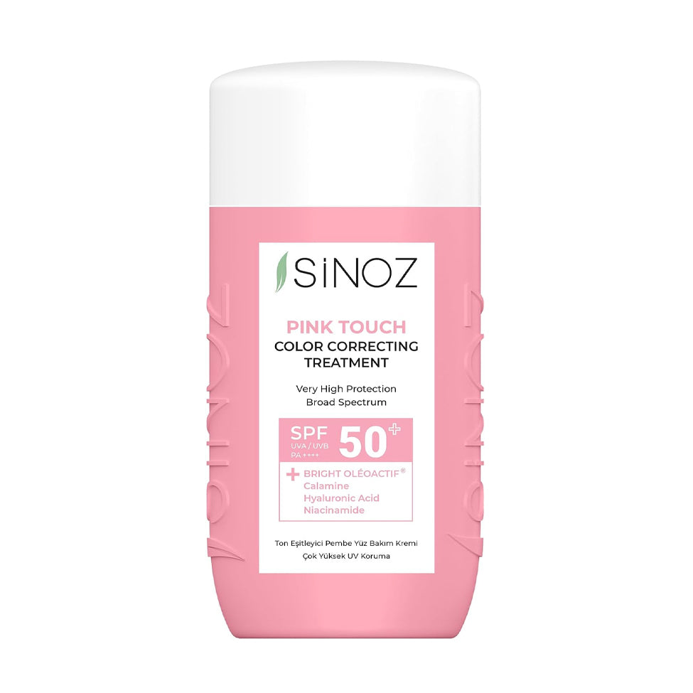 Sinoz Pink Skin Tone Correcting Makeup Cream with SPF 50 - 52 ml