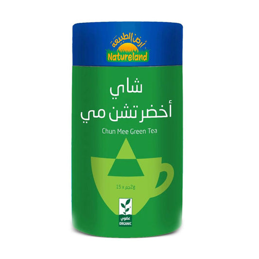ارض الطبيعة شاي أخضر تشن مي عضوي 