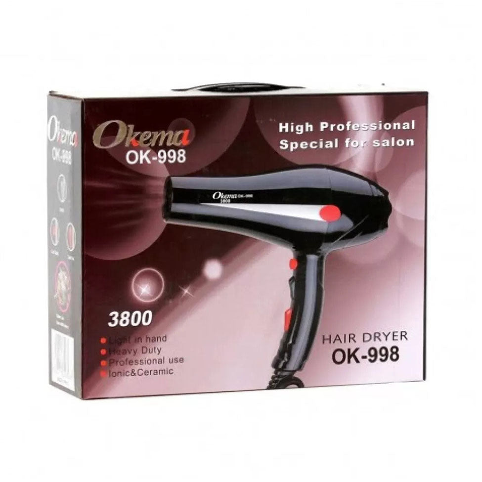 مجفف الشعر 3800 من اوكيما OK-998 |  صيدلية.كوم.