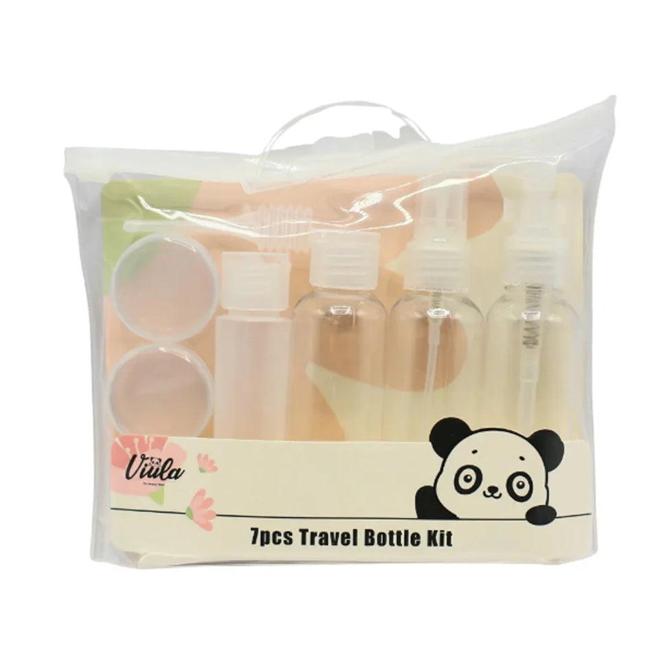 Viola 7-piece plastic travel container set