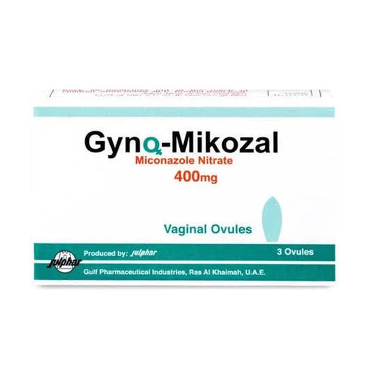 جاينو ميكوزال 400 مجم 3 تحاميل مهبلية