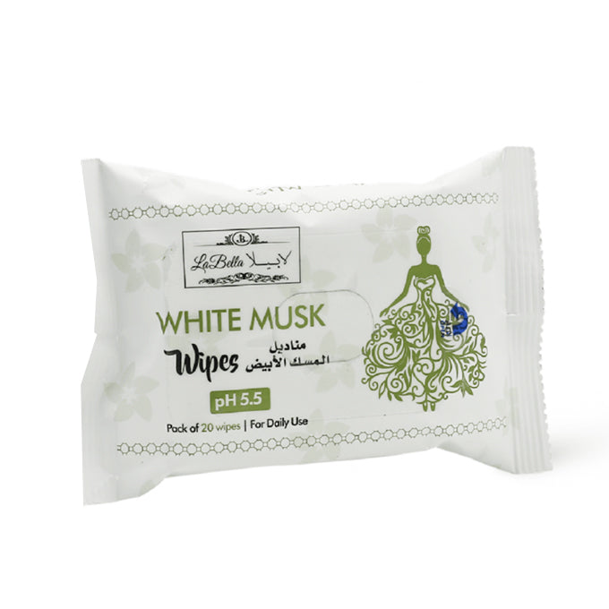 لابيلا مناديل نسائية بالمسك الأبيض 20 منديل.