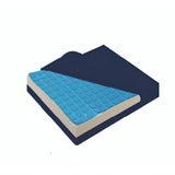Medical foam seat with a top layer of gel