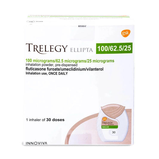 Trelegy Ellipta 100/62.5/25 for inhalation 30 doses