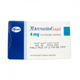 Detrusitol Retard 4 mg 14 tablets