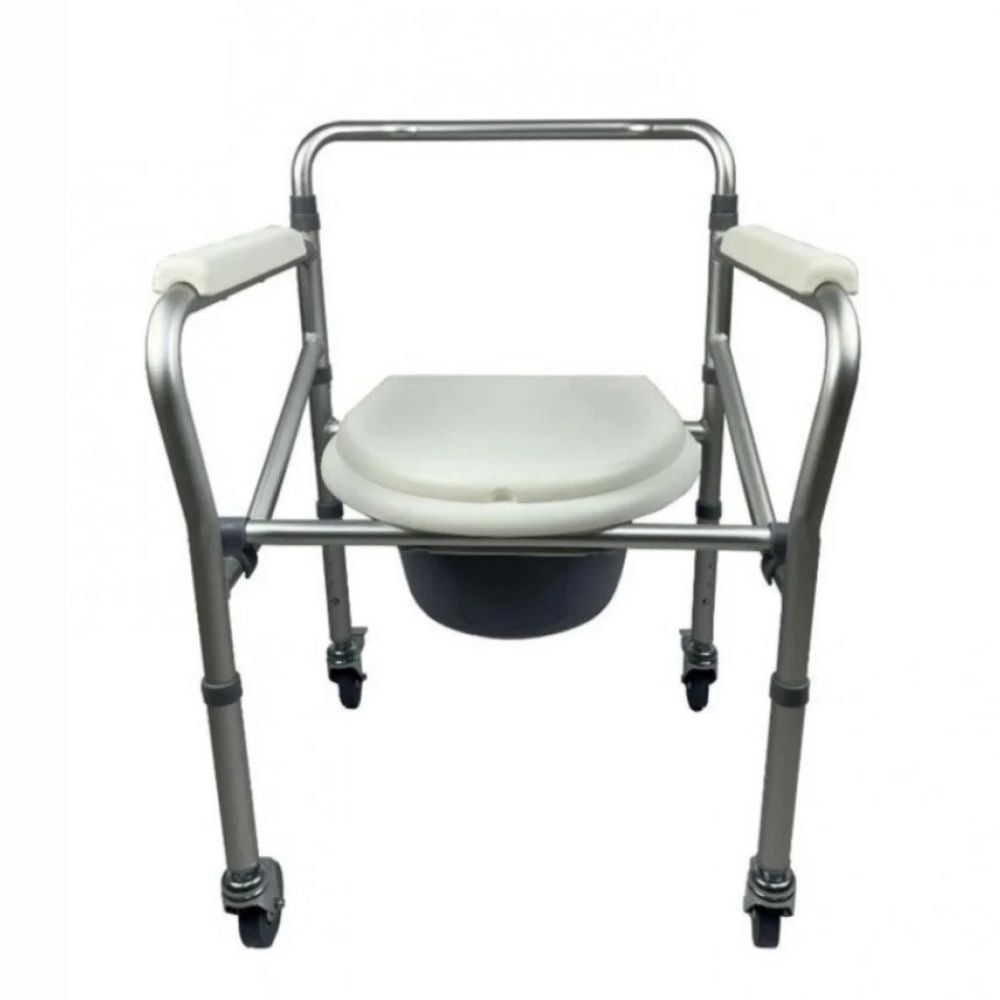 كرسي حمام من الستيل مع كفرات مقاس 44 سم |  صيدلية.كوم.