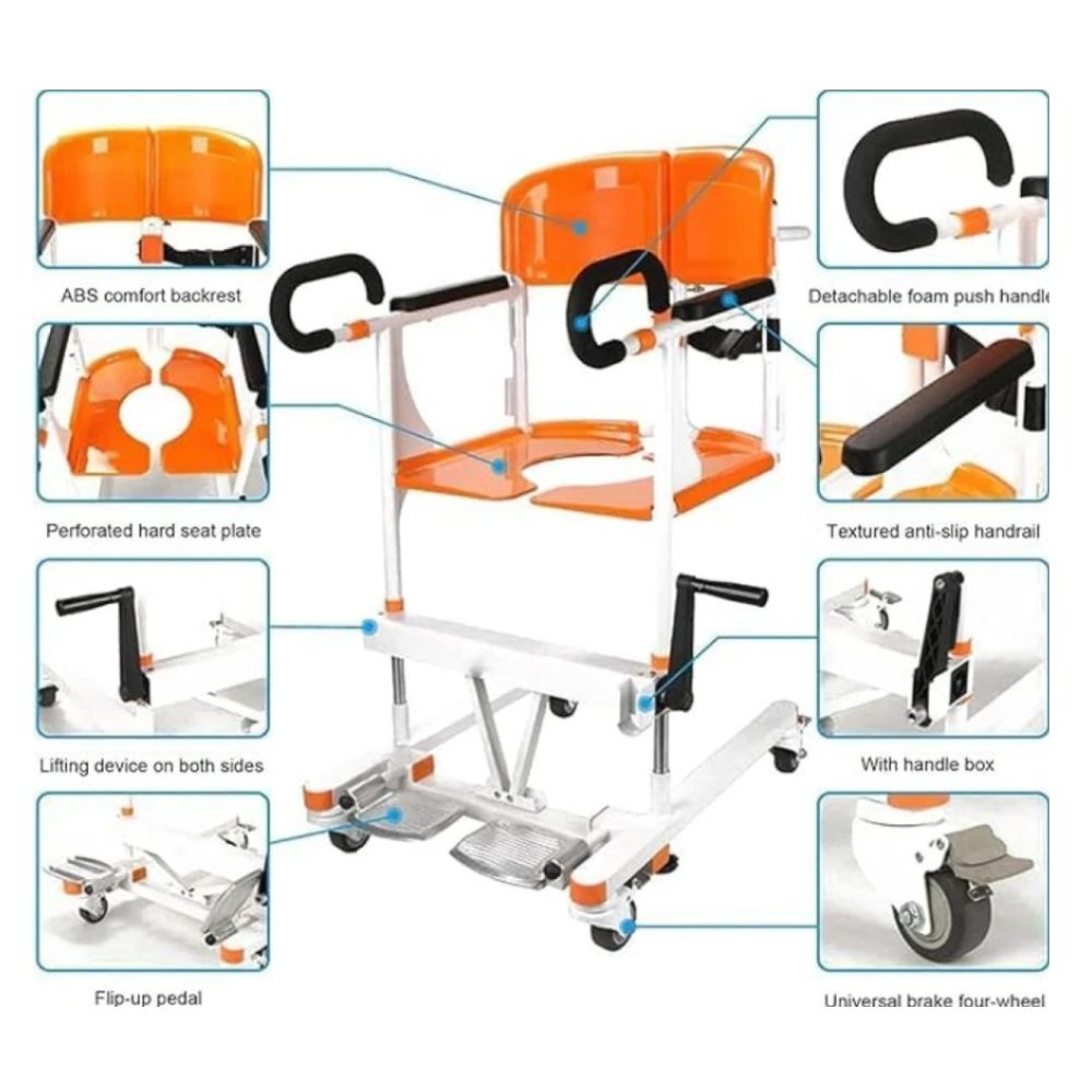 كرسي حمام ورافعة نقل مريض مقاس 20 انش |  صيدلية.كوم.