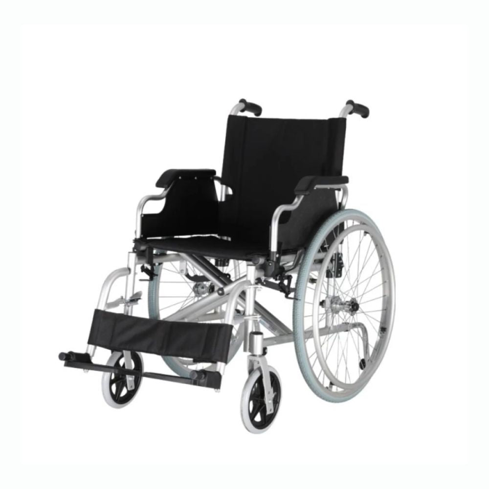 كرسي متحرك المونيوم مقاس 18 انش |  صيدلية.كوم.
