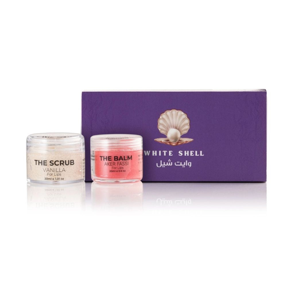 وايت شيل مرطب ومقشر للشفاه بالفانيلا |  صيدلية.كوم.