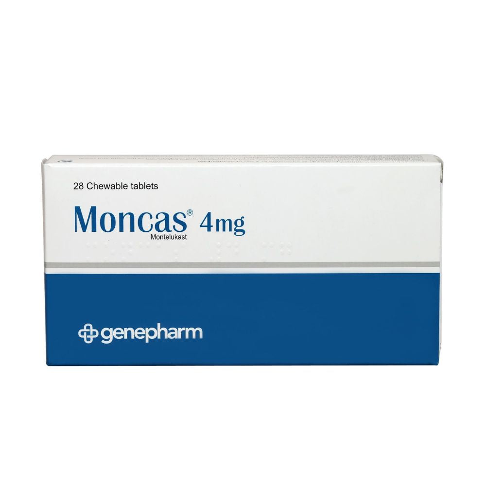 مونكاس 4 ملجم 28 قرص قابل للمضغ |  صيدلية.كوم.