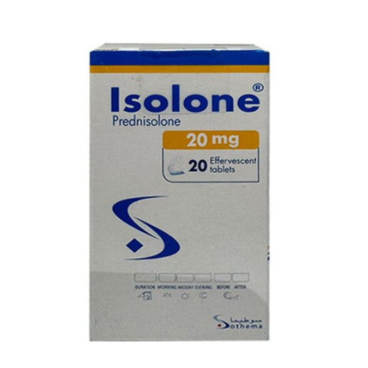 Isolone 20 mg 20 effervescent tablets