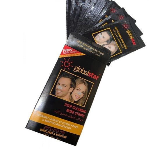 جلوبال ستار لصقات الأنف للتنظيف العميق 22 قطعة |  صيدلية.كوم.