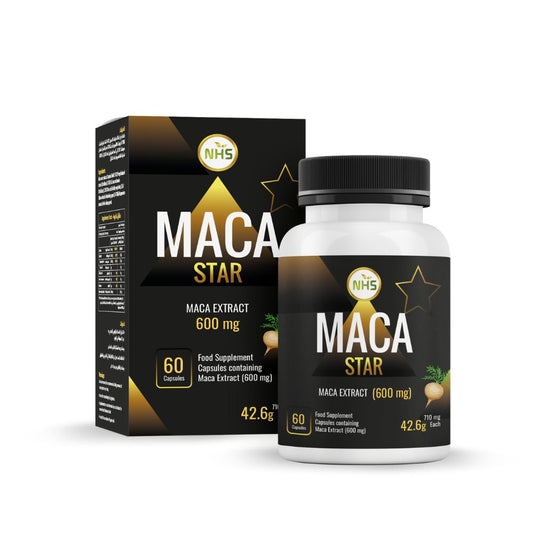 NHS Maca Star Maca Root Extract 600 mg 60 Capsules