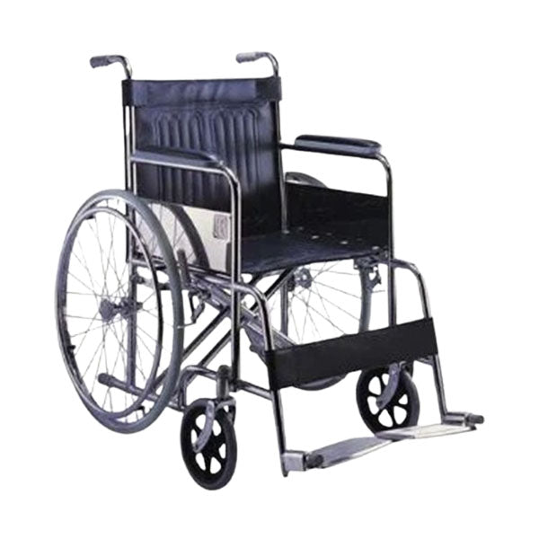 كرسي متحرك ستانلس ستيل مقاس 18 إنش |  صيدلية.كوم.