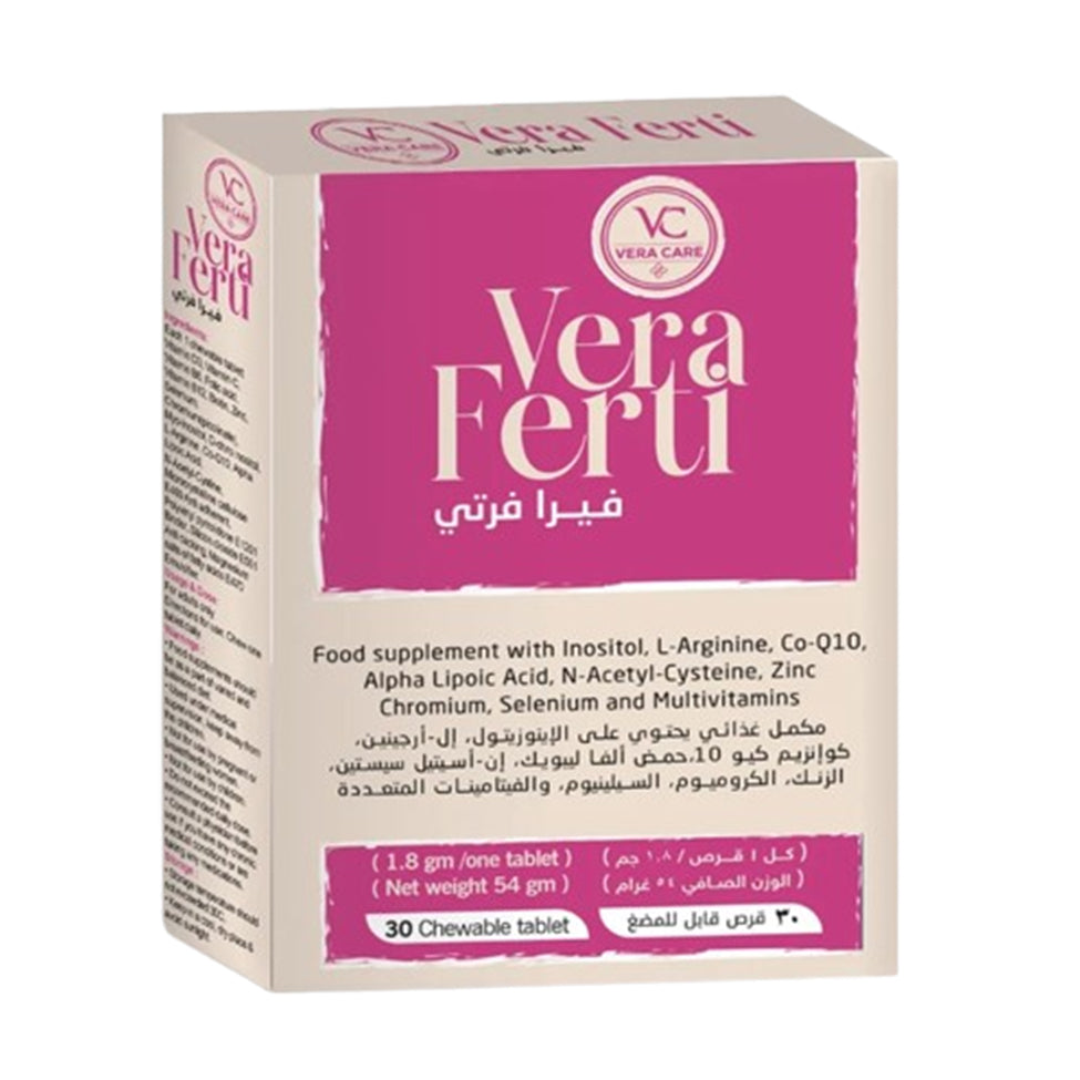 Vera Ferti Fertility Food Supplement for Men and Women 30 Chewable Tablets