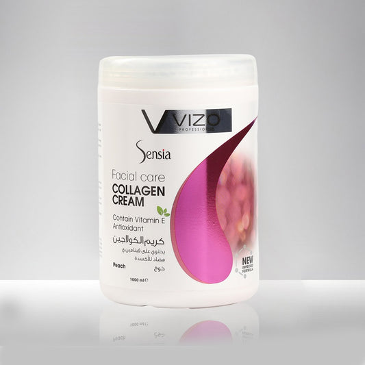 Sensia moisturizing cream with collagen and peach from vizo 1000 ml