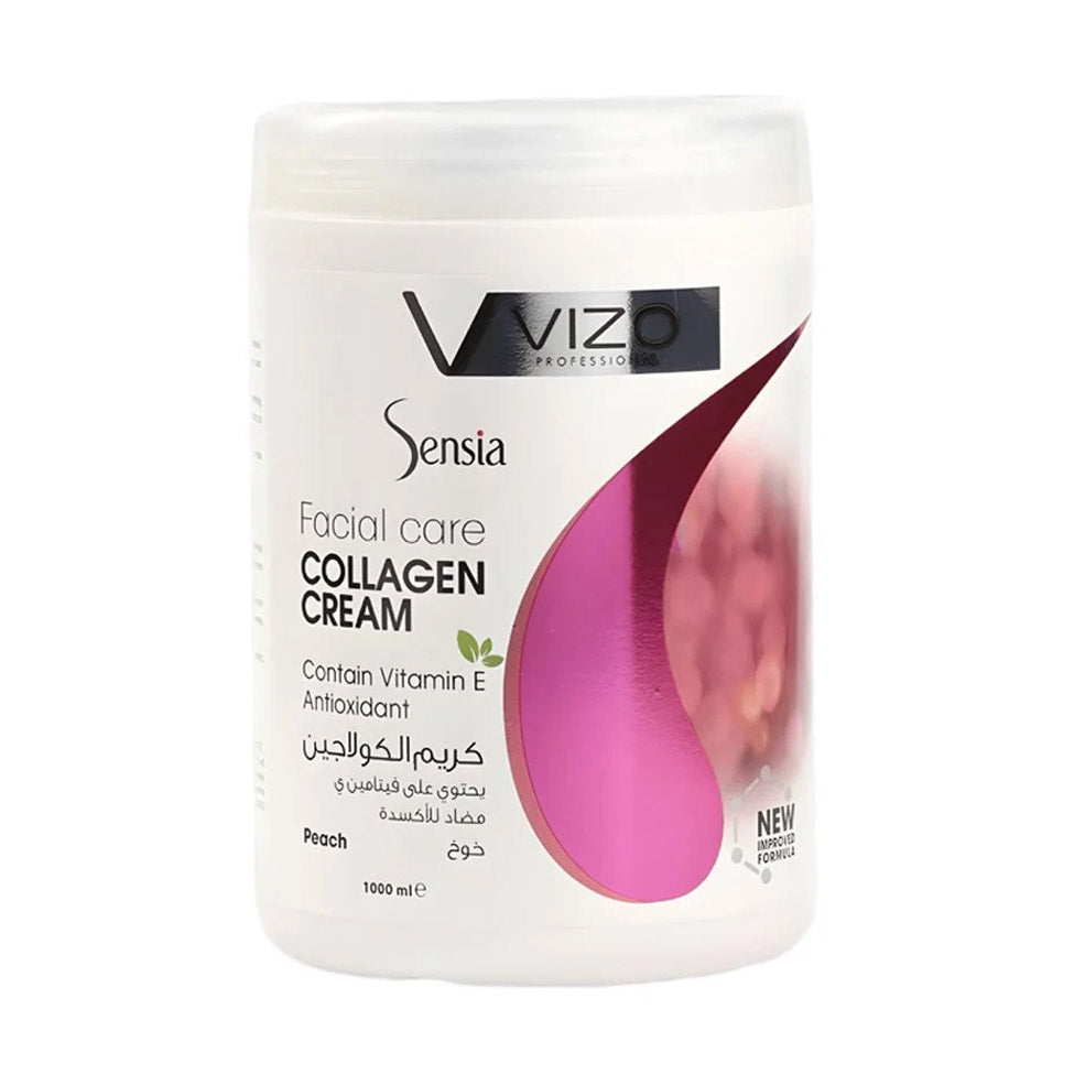 كريم مرطب سينسيا بالكولاجين والخوخ من فيزو 1000 مل