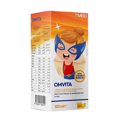 Omvita  Omega-3 & Multivitamins to Support Healthy Growth and Focus Children -Syrup 120 ml 