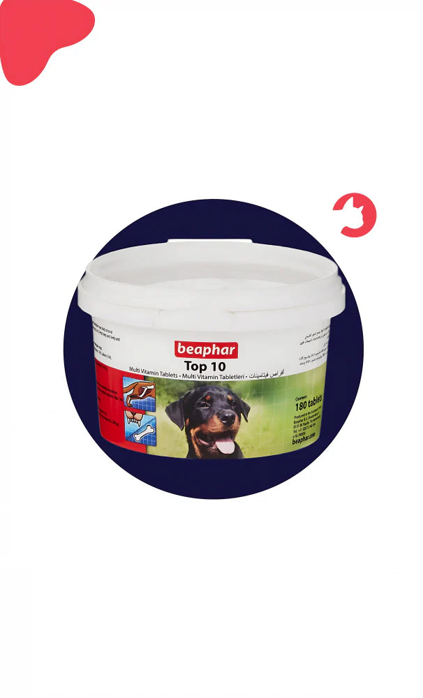 بيفار افضل 10فيتامينات للكلاب 180 حبة |  صيدلية.كوم.