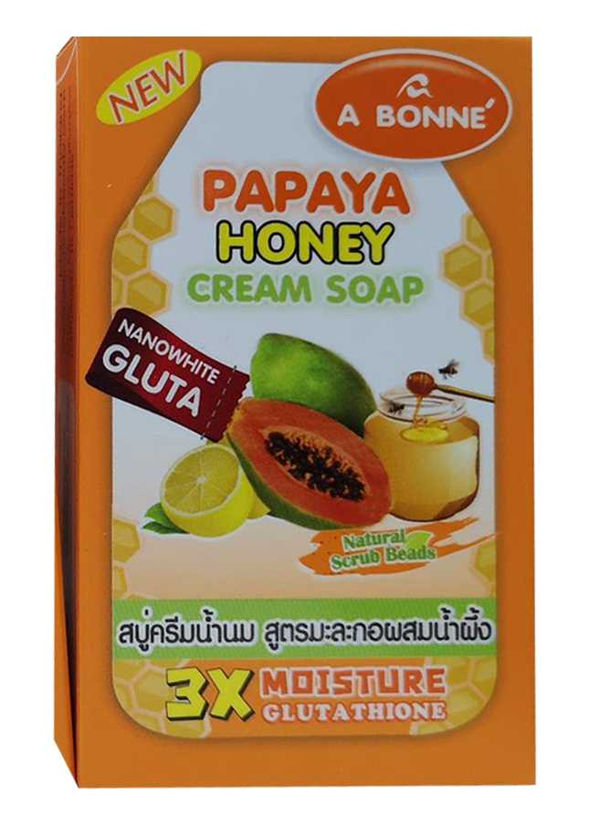 A بون صابون البابايا للجسم بالعسل والفيتامين C 