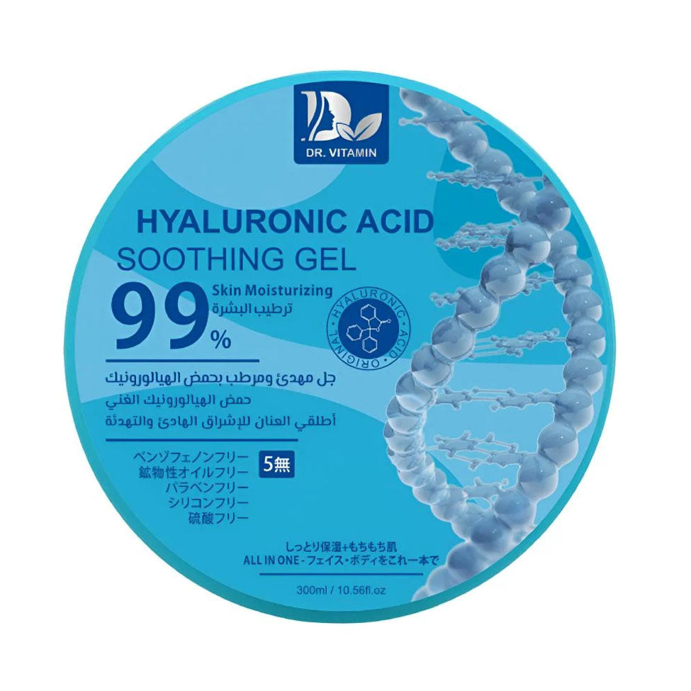 جل مهدئ ومرطب بحمض الهيالورونيك 300 مل من دكتور فيتامين