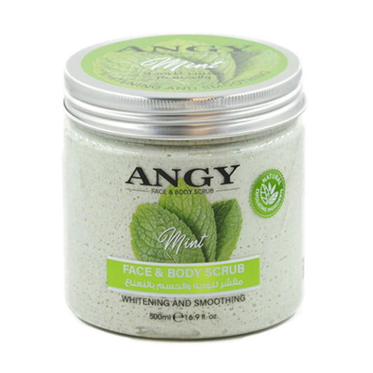 سنفرة للوجة والجسم بالنعناع 500 مل من انجي