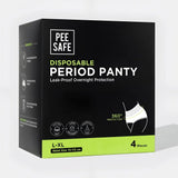 Pee Safe Gloves for Single Use Medium to Large Size 4 Pieces