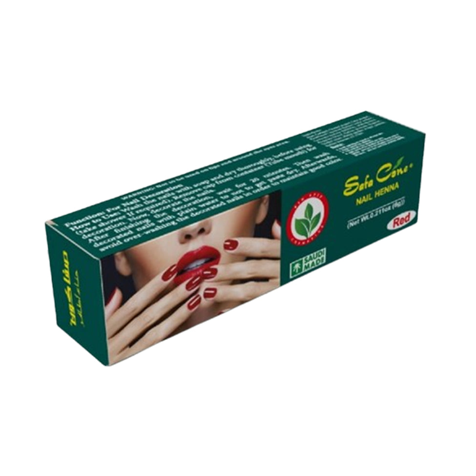Safa Henna Nail Paste Red 6 grams