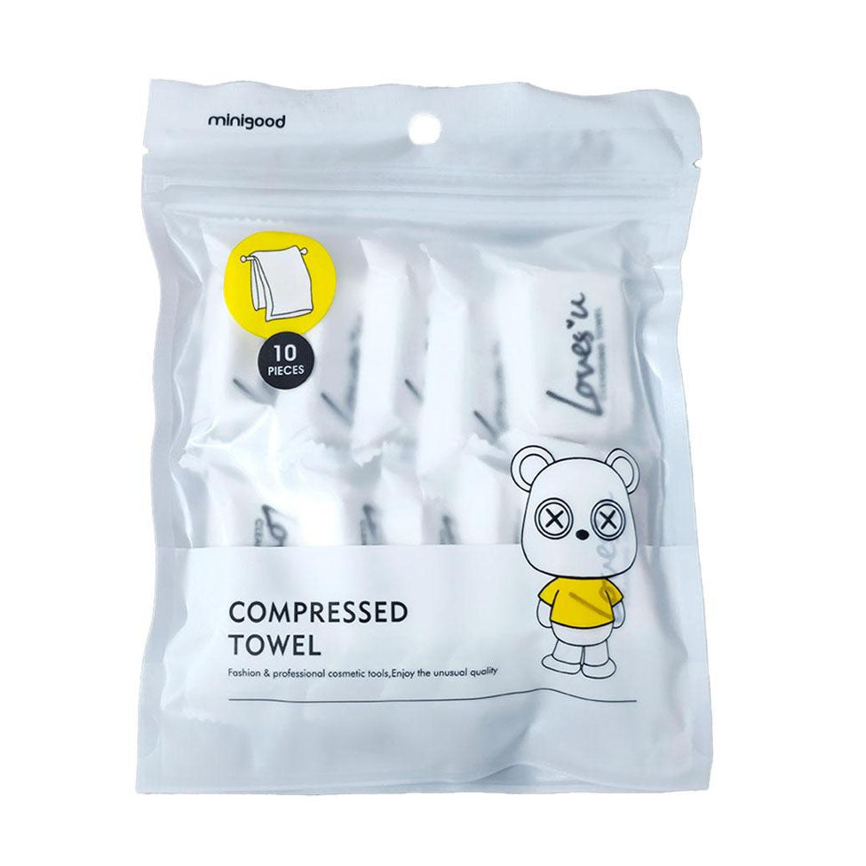 ميني قود مناديل مناشف كبيرة مضغوطة 10 قطع |  صيدلية.كوم.
