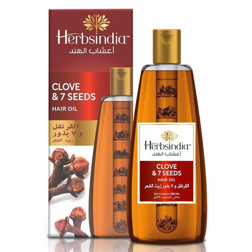 اعشاب الهند زيت الشعر بالقرنفل و 7 بذور 280 مل |  صيدلية.كوم.