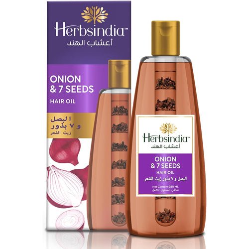اعشاب الهند زيت شعر بالبصل و7 بذور 280 مل |  صيدلية.كوم.