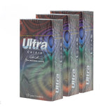 Offer Ultra colored, ribbed condoms with external ridges, 12 pieces x 3