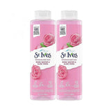 St-ives Refreshing Body Wash with Rose Water and Aloe Vera - 650 ml x 2