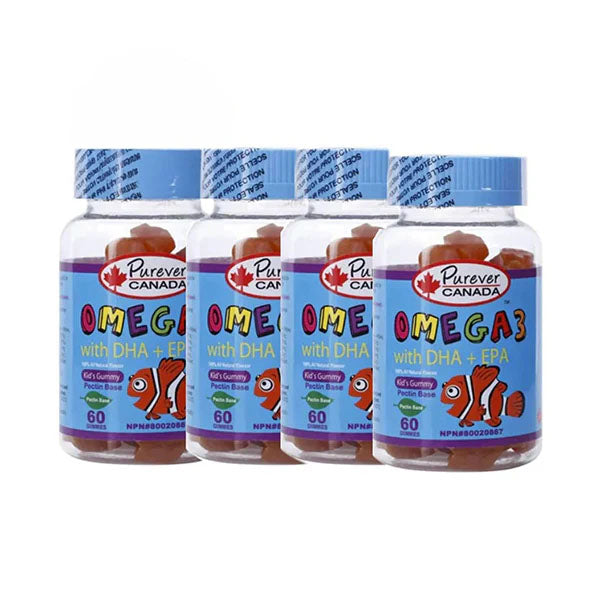 عرض بيوريفر كندا مكمل غذائي DHA+EPA و أوميجا 3 عدد 60 حلوة×4 عبوات |  صيدلية.كوم.