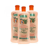 Offer Biotique Moisturizing and Brightening Lotion with Papaya Extract, Vitamin E and Natural Fruit Extracts 600 ml×3