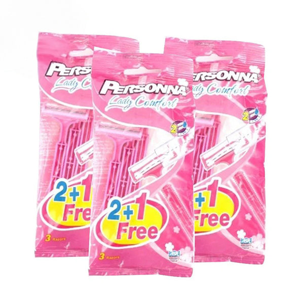 عرض بيرسونا ماكينة ليدى جينتل تاتش 2شفرة (2+1 هدية) - 3 أكياس.