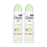 Dove Deodorant Fresh Cucumber and Green Tea, 150 ml x 2