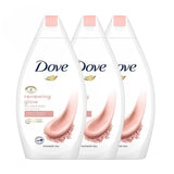 Dove Shower Gel Shine Renewal with Pink Clay Extract 500ml×3