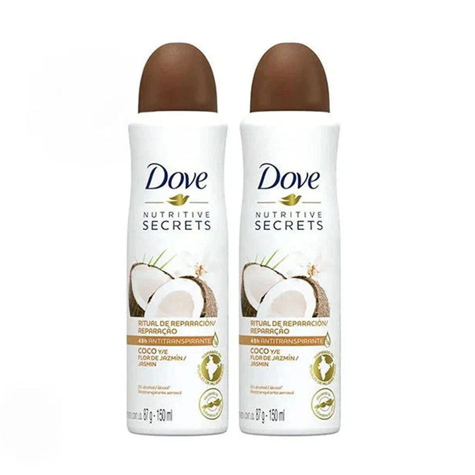 عرض دوف مزيل عرق بخاخ جوز الهند والياسمين 150 مل ×2 |  صيدلية.كوم.