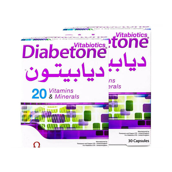 عرض ديابيتون فيتامينات و معادن 30 كبسولة ×2 |  صيدلية.كوم.