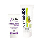 Hot V Active Cream Offer for Women 50ml + Hot Lubricant Super Glide Pineapple 75ml