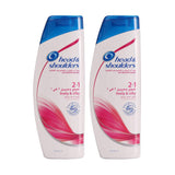 Head & Shoulders offer anti-dandruff shampoo for damaged and dry hair, 2 in 1, size 390 ml x 2