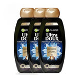 Offer Garnier Ultra Doux Charcoal and Black Seed Oil Shampoo 400 ml x3