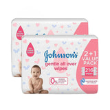 Johnson's Baby offer free skin cleansing baby wipes 2+1 (216 wipes) x 2