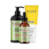 Special offer Mielle Rosemary and Mint Shampoo 355 ml + Mielle Oil to strengthen hair and scalp 59 ml + Acure Scrub Skin Lightening Facial Scrub 118 ml