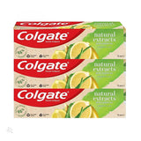 Offer Colgate Natural Extracts Toothpaste, Strongest Freshness, 75 ml x 3