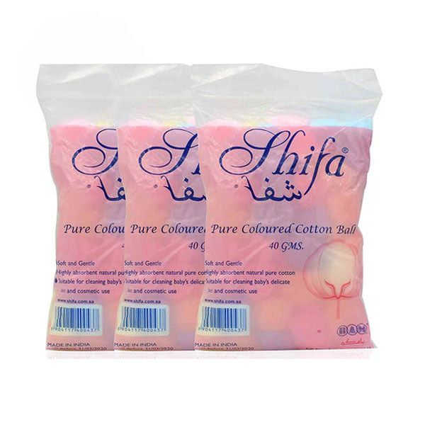 Shiffa Cotton Balls Offer 40 gm - 3 Bags