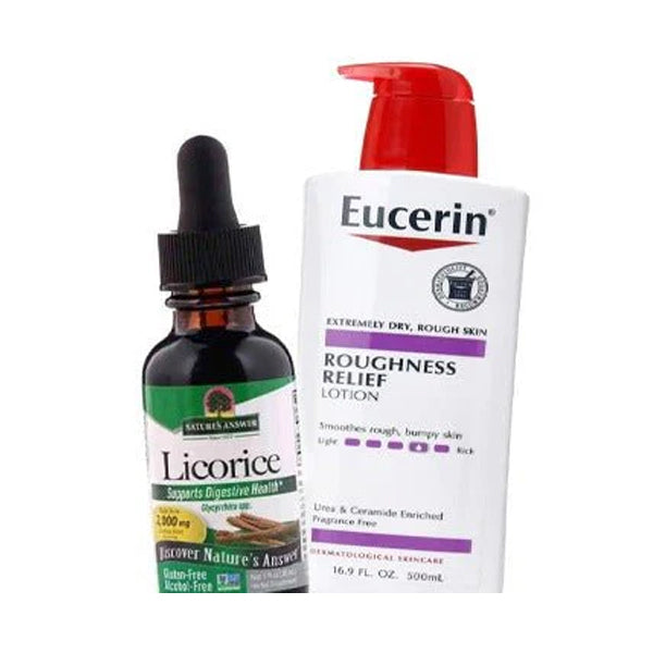 عرض قطرة عرق السوس من ناتشرز انسر +يوسيرين لوشن للبشرة شديدة الجفاف 500 مل |  صيدلية.كوم.