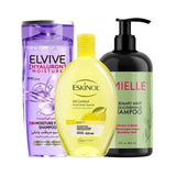 Mielle Offer Rosemary and Mint Strengthening Shampoo 355ml + L'Oreal Paris Elvive Hyaluron Shampoo 600ml + Eskinol Lemon Toner 225ml