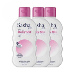 عرض ساشا زيت مساج للأطفال مرطب ومغذي للبشرة أصلي 200 مل ×3 |  صيدلية.كوم.